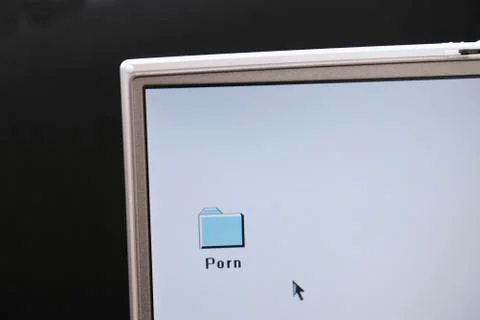 Folder on a computer desktop Stock Photos