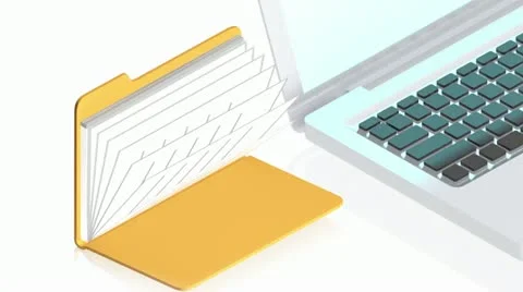 Folder computer 스톡 동영상 11479946