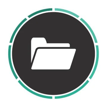 Folder computer symbol Stock Illustration
