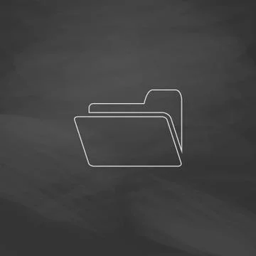 Folder computer symbol Stock Illustration