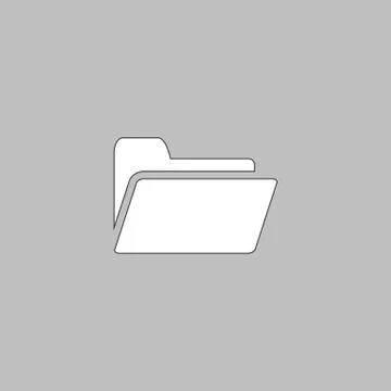 Folder computer symbol Stock Illustration