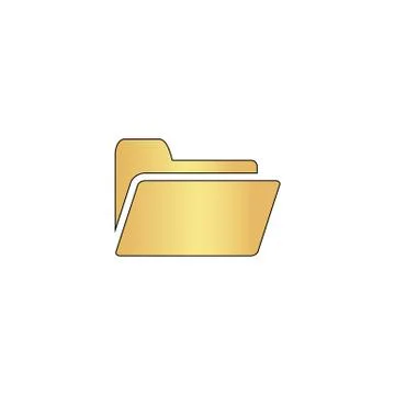 Folder computer symbol Illustrazione stock