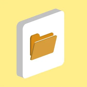 Folder computer symbol Stock Illustration