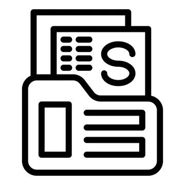 Folder containing spreadsheet files with data for analysis Stock Illustration
