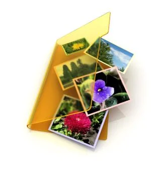 Folder contains an image Stock Illustration