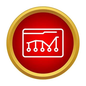 Folder with data graph showing analytics and statistics 스톡 일러스트