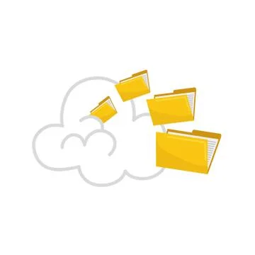 Folder data storage Stockillustratie
