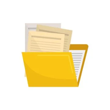 Folder data storage Stock Illustration