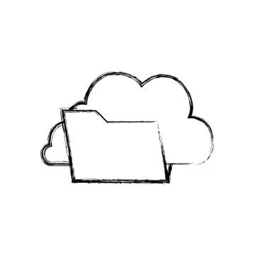 Folder data symbol Stock Illustration
