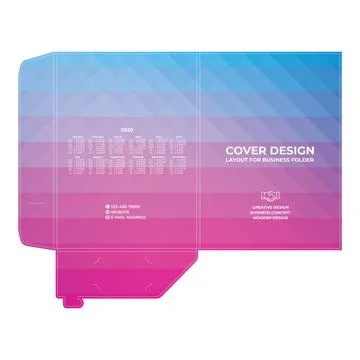 Folder design, cover for catalogue, brochures, layout for placement of photos Illustrazione stock