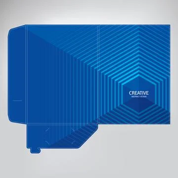 Folder design, cover for catalogue, brochures, layout for placement of photos Stock Illustration