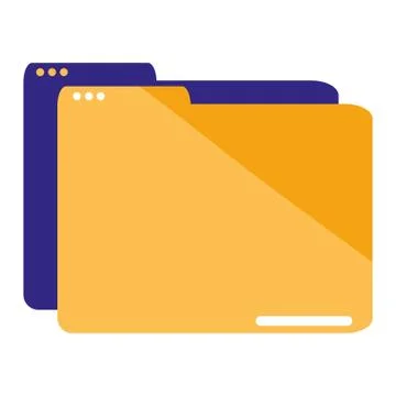Folder document data icon 스톡 일러스트