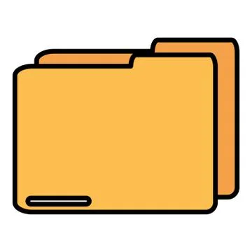 Folder document data icon Illustrazione stock