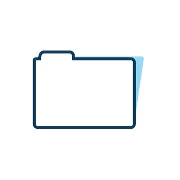 Folder document file isolated icon Illustrazione stock