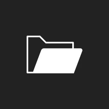 Folder document flat vector icon. Archive data file symbol logo illustration. Stock Illustration