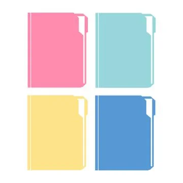 Folder with document. Folder file vector illustration Stock Illustration