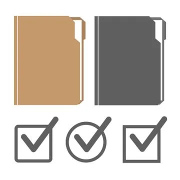 Folder with document. Folder file vector illustration Stock Illustration