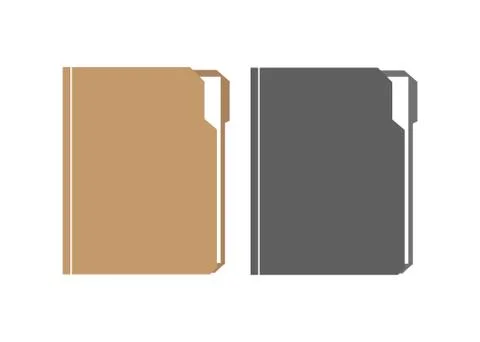Folder with document. Folder file vector illustration 库存插图