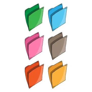 Folder document icon. Stock Illustration