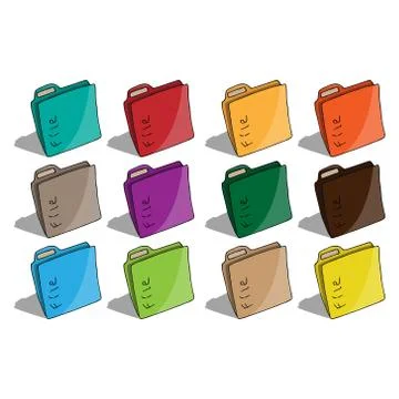 Folder document icon. Stock Illustration