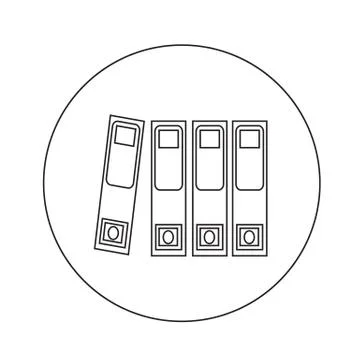 Folder document icon illustration design Stock Illustration