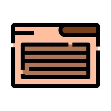Folder document icon managing information and data イラスト素材