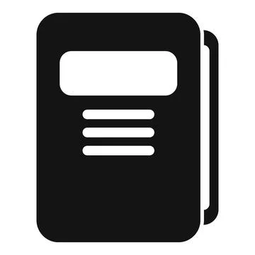 Folder document icon simple vector. Manual page Illustrazione stock