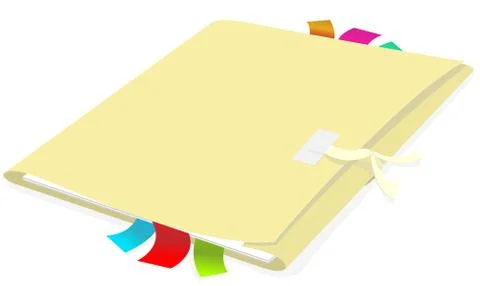 Folder with document イラスト素材