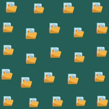 Folder with document symbol background Stockillustratie