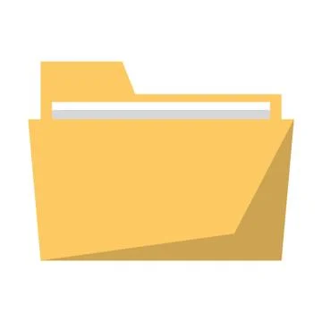 Folder document symbol cartoon vector illustration Illustrazione stock