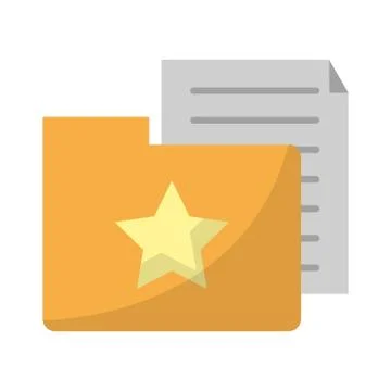 Folder with document symbol 库存插图