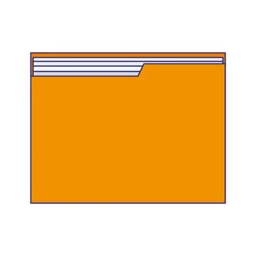 Folder document symbol isolated blue lines Illustrazione stock