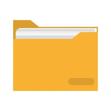 Folder document symbol isolated 库存插图