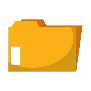 Folder document symbol isolated 스톡 일러스트