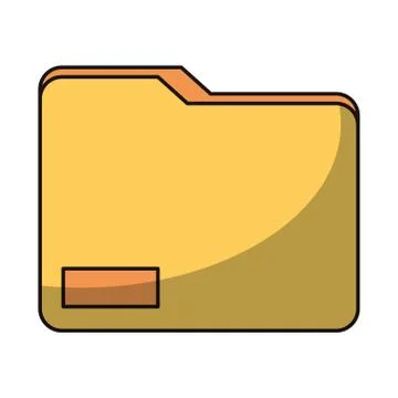Folder document symbol isolated イラスト素材