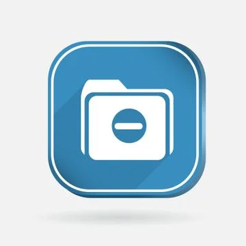 Folder for documents. color square icon Illustrazione stock