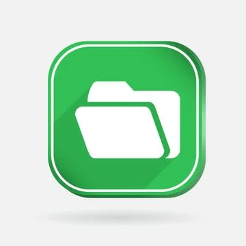 Folder for documents. color square icon Stock Illustration