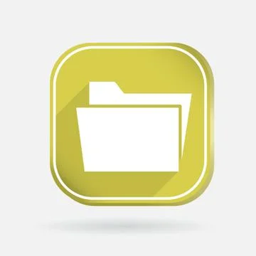 Folder for documents. color square icon Illustrazione stock