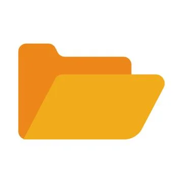 Folder documents file flat style icon Illustrazione stock