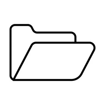 Folder documents file line style icon Illustrazione stock