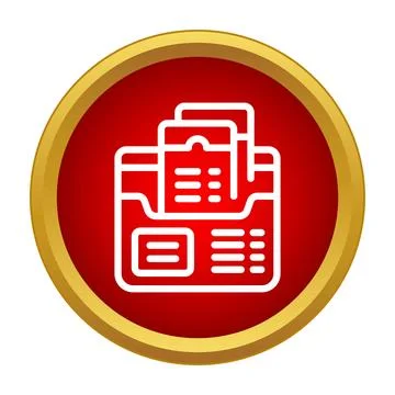Folder with documents, files and forms storage icon Illustration