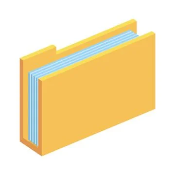 Folder documents files storage icon Illustrazione stock