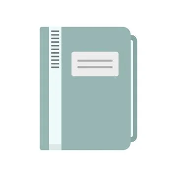 Folder documents icon flat isolated Illustrazione stock