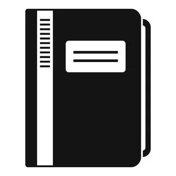Folder documents icon, simple style Illustrazione stock