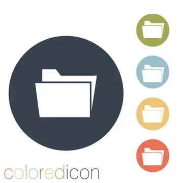 Folder for documents. Illustrazione stock