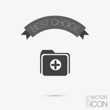 Folder for documents. Illustrazione stock