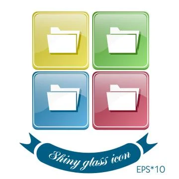 Folder for documents. Stock Illustration