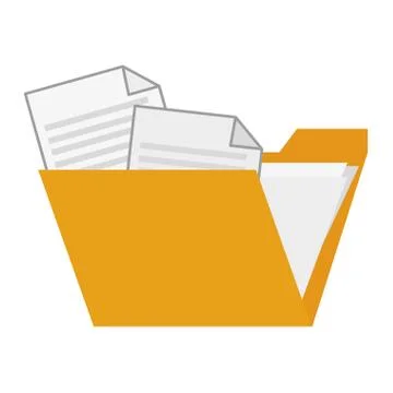 Folder with documents イラスト素材