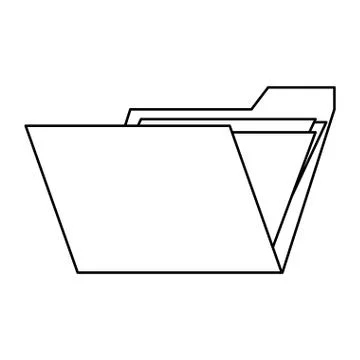 Folder with documents 스톡 일러스트