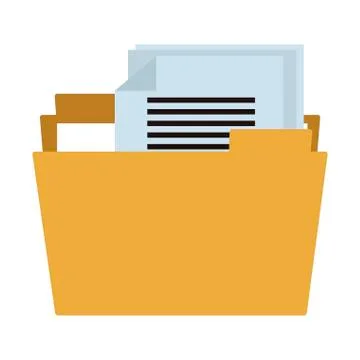 Folder with documents 库存插图